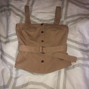 Button up Nude Tank